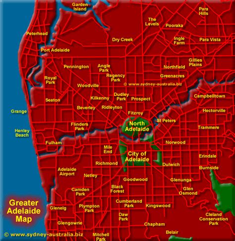 Map Of Adelaide Suburbs And Surrounds - Ansley Melloney