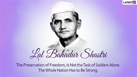 Lal Bahadur Shastri Jayanti 2022 Wishes & HD Images: Send WhatsApp Messages, Quotes, Wallpapers ...