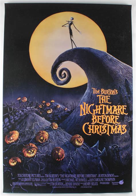 "The Nightmare Before Christmas" 27x40 Original Movie Poster | Pristine ...