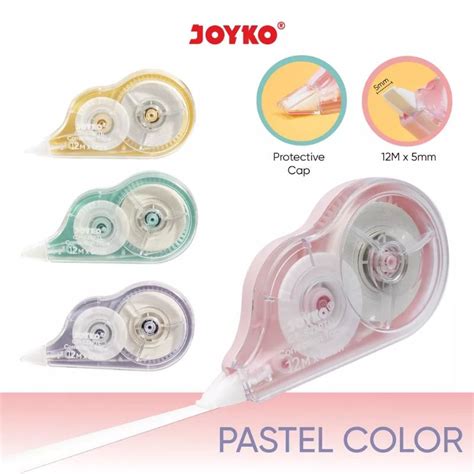 Jual Pita Koreksi Correction Tape Joyko CT-522PTL Pastel Color | Shopee Indonesia