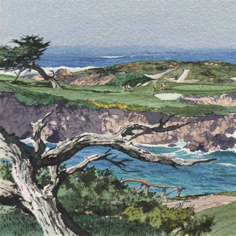 James March Phillips - Playing the 16th Hole, Cypress Point For Sale at 1stdibs