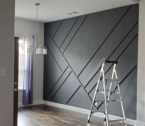 Modern Wainscoting - Home | Modern wall paneling, Modern wainscoting ideas, Accent walls in ...