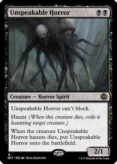 Unspeakable Horror : r/custommagic