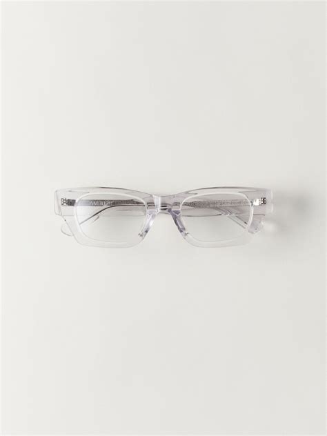 clear rectangle-frame glasses | Ambush