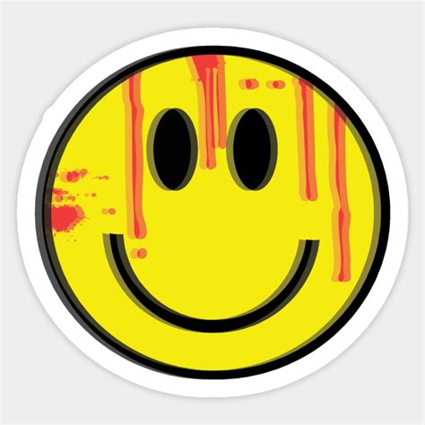 Creepy Smiley Face - Emoji - Sticker | TeePublic