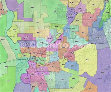 Sacramento Zip Codes - Sacramento County, CA Zip Code Map