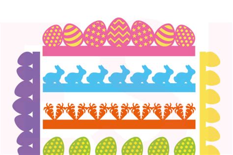 Easter Border Designs - SVG, DXF, EPS By ESI Designs | TheHungryJPEG