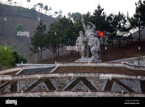 Vietnam, Dien Bien Phu, Monument to defeat of French Stock Photo - Alamy