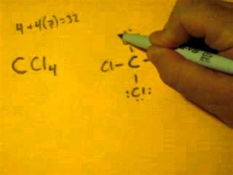 Lewis Dot Structure of CCl4 (Carbon TetraChloride) - YouTube