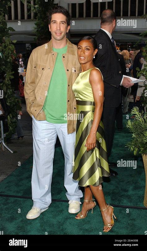 "Cast members Jada Pinkett Smith and David Schwimmer arrive at the ...