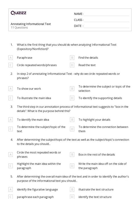 50+ Analyzing Text Structure worksheets for 7th Grade on Quizizz | Free & Printable