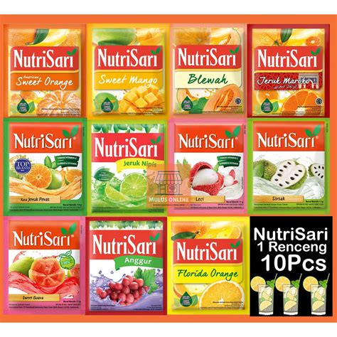 Jual NutriSari Pack [isi 4 renceng] nutri sari minuman bubuk powder ...