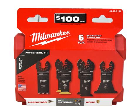 Milwaukee 49-10-9111 Oscillating Multi-Tool Blade Kit (6-Piece) - Walmart.com