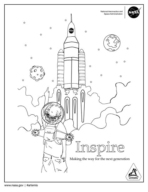 Stay busy with NASA's Artemis coloring and activity pages - RocketSTEM