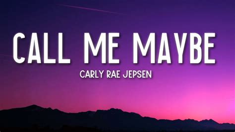 Call Me Maybe - Carly Rae Jepsen (Lyrics) 🎵 - YouTube Music