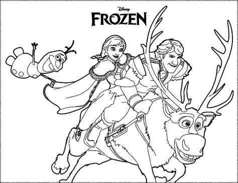 Contoh Gambar Kertas Mewarnai Gambar Frozen - KataUcap