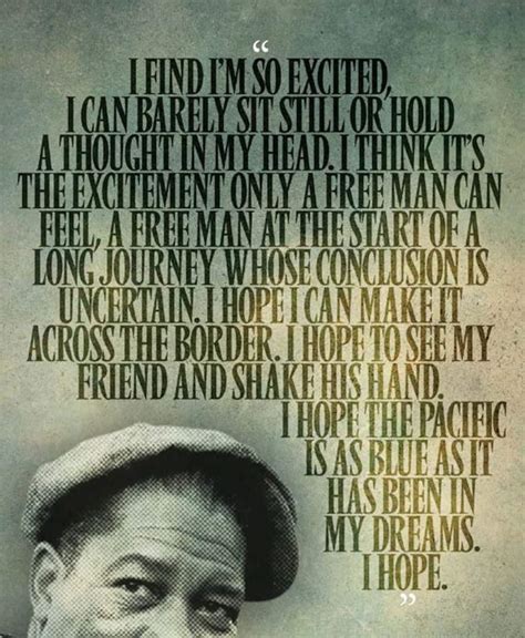 The SHAWSHANK REDEMPTION Red i Hope Quote Poster - Etsy