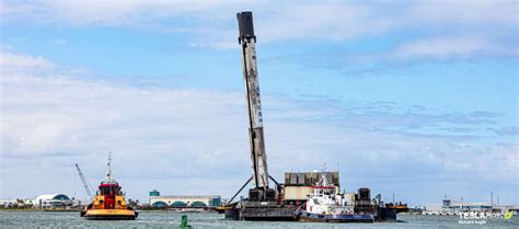 SpaceX's most important Falcon 9 booster yet returns to port with a lean