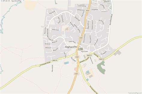 Highworth Map Great Britain Latitude & Longitude: Free England Maps