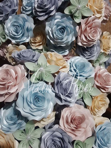 Paper roses on stems - Vixen Paper