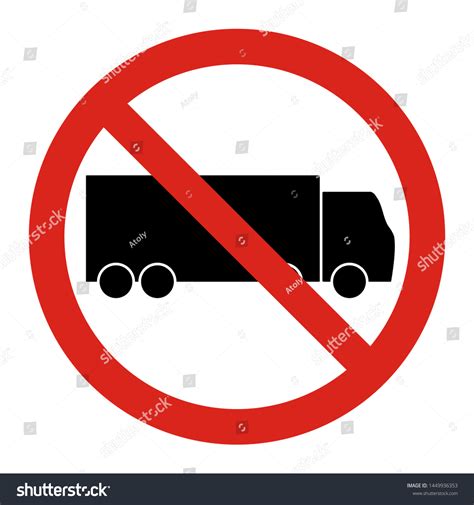 No Truck Entry Trucks Not Allowed Stock Vector (Royalty Free ...