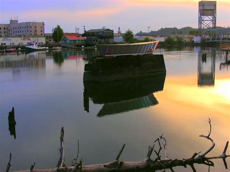 Hoquiam, WA : View over the Little Hoquiam River looking west. Photo by ...