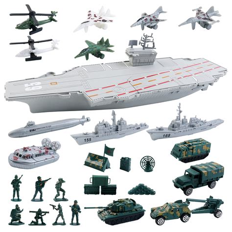 Buy deAO Aircraft Carrier Playset, Aircraft Carrier and Battleship ...