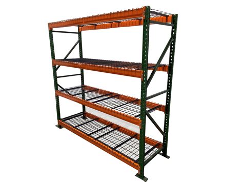 Teardrop Wide Span Storage Racks with Wire Mesh Decking - Warehouse ...