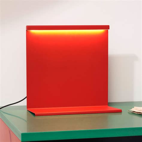 HAY LBM LED table lamp with dimmer, tomato red | Lights.co.uk