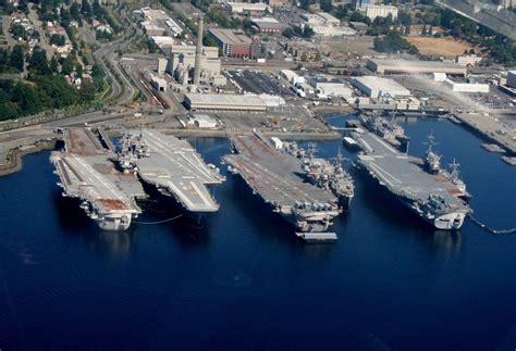[1024 x 699] Decommissioned ships await their fate at Puget Sound Naval Shipyard in 2012, some ...
