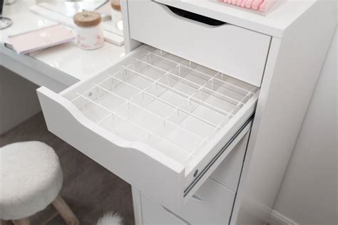 "Classic Divider" For Alex 9 Drawers. Clear Acrylic Storage Display For Makeup | Ikea alex ...