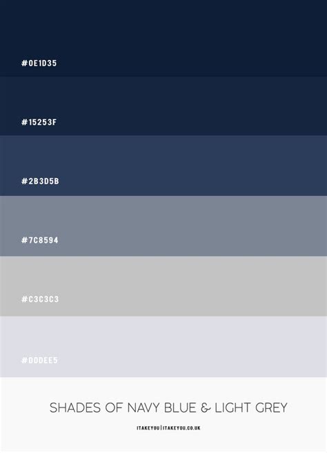 shades of navy blue and light grey with text that reads shades of navy ...