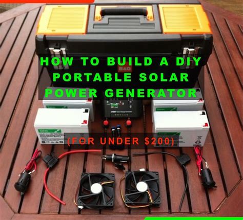 DIY Portable Solar Power Generator