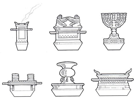 Ark of the Covenant and items of worship from the Tabernacle and Temple ...