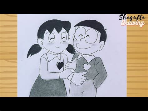 Nobita And Shizuka Sketch