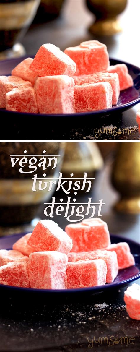 Simple Vegan Rose-Flavoured Turkish Delight