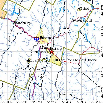 Barre, Vermont (VT) ~ population data, races, housing & economy