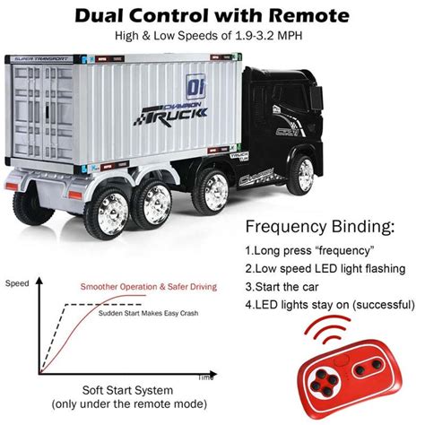 12V Kids Ride on Semi-Truck Sale, Price & Reviews - Eletriclife