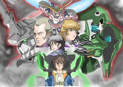 Gundam Unicorn Characters | Gundam, Gundam art, Mobile suit