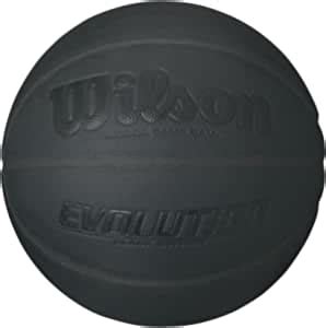 Amazon.com : WILSON Evolution Black Edition Official Basketball, Black : Sports & Outdoors