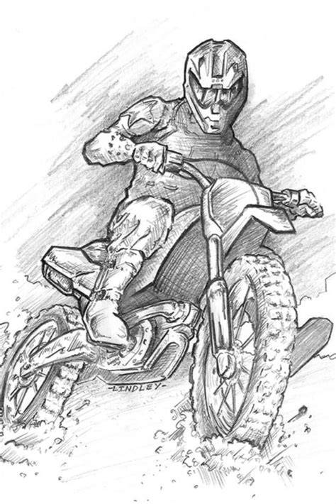 How to Draw a Dirt Bike