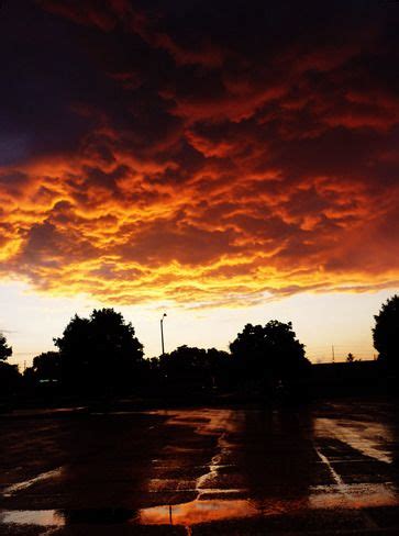 Firey clouds over Brockville Ontario | Weather photos, Brockville ...