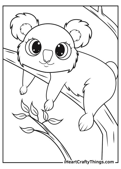 Koala Face Coloring Pages