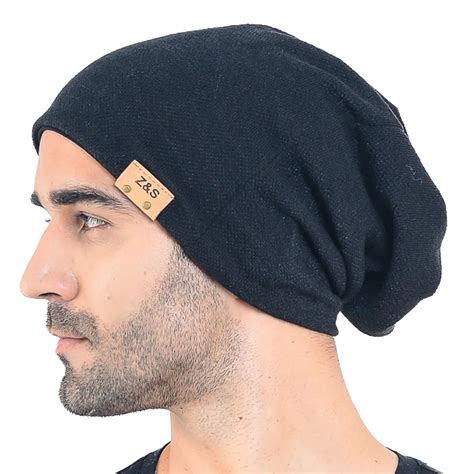 HISSHE Summer Winter Oversized Slouch Beanie Cap For Mens Casual Solid ...