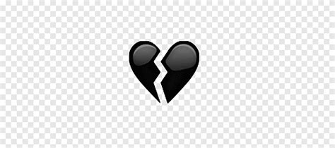 Black Background Png Black Broken Heart Emoji : Heart broken , broken heart emoji symbol ...