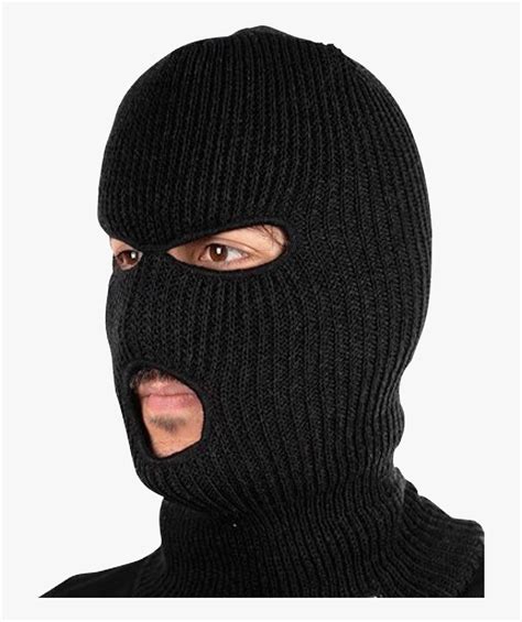 Balaclava, Mask Png - Bank Robber Wearing Ski Mask, Transparent Png ...