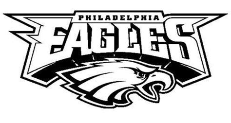 Black and White Philadelphia Eagles Logo - LogoDix