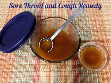 Sore Throat & Cough Remedy - Foodie Home Chef