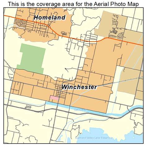 Aerial Photography Map of Winchester, CA California