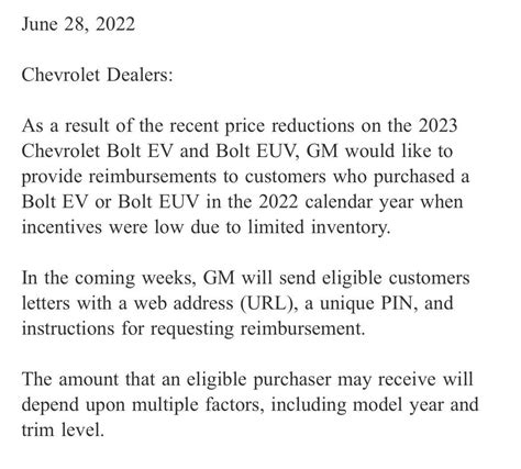 It’s official! GM will offer retroactive $5900 rebates for 2022 EV-EUVs!!! | Page 5 | Chevy Bolt ...
